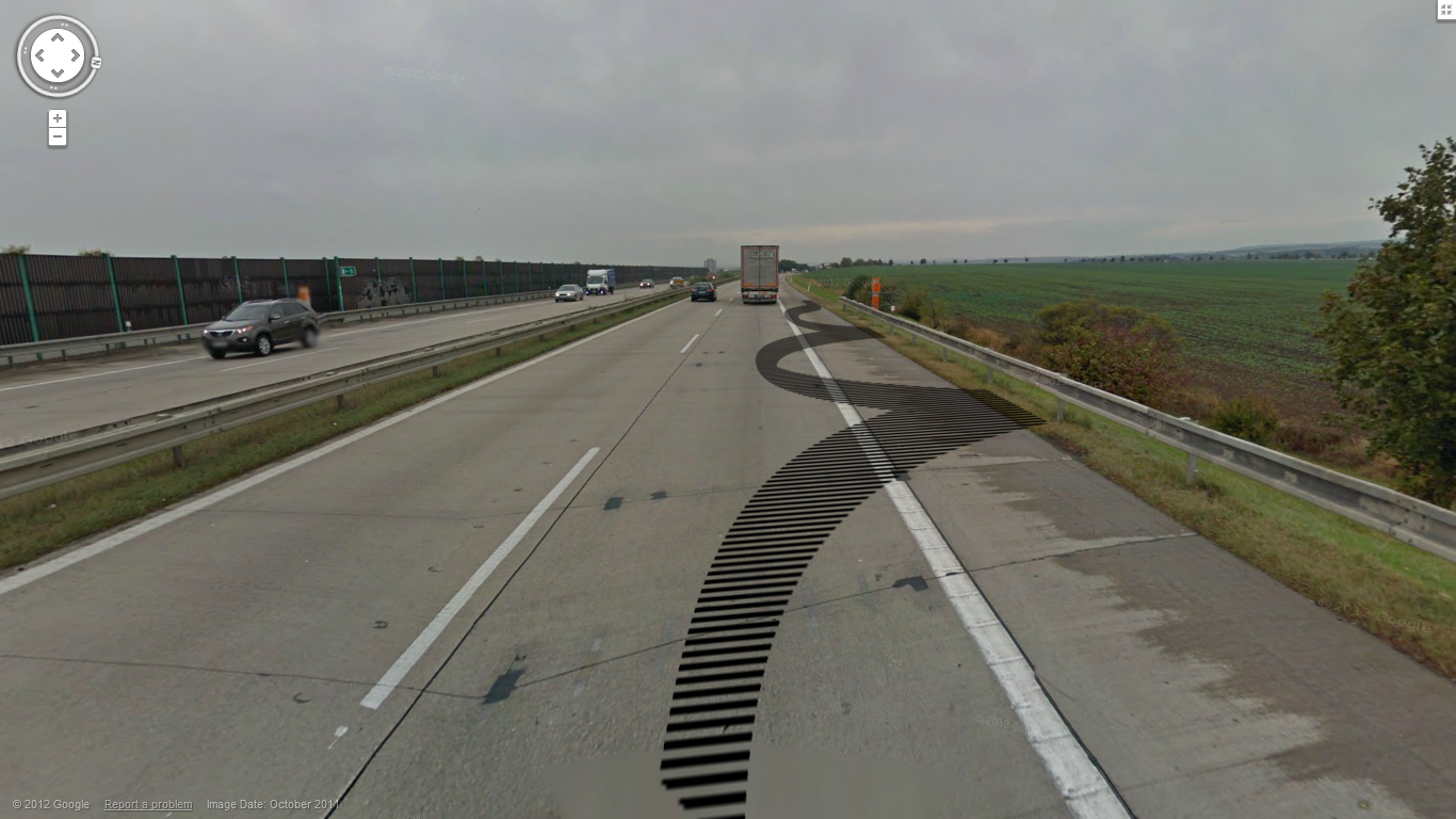 Ilustrace místa nehody